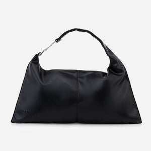 Ida - τσάντα ώμου από οικολογικό δέρμα, μαύρη