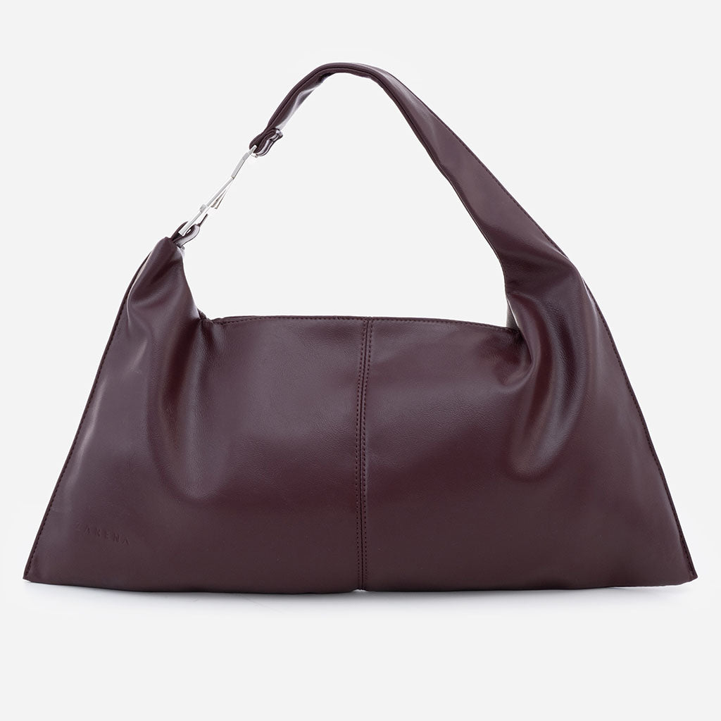 Ida - τσάντα ώμου από οικολογικό δέρμα μπορντό