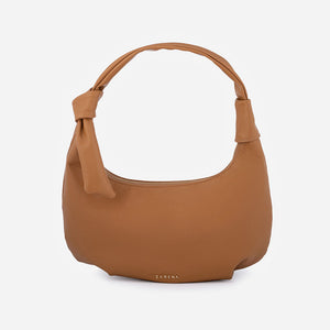 Simona τσάντα ώμου καφέ