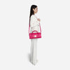 Evita - crossbody τσάντα σε φούξια χρώμα